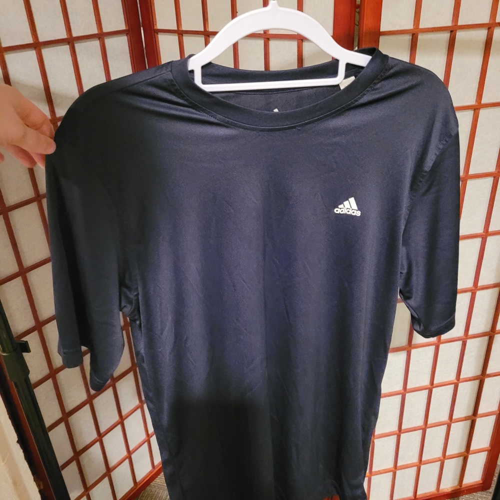 Adidas Men's Dark Blue Short Sleeve Tee